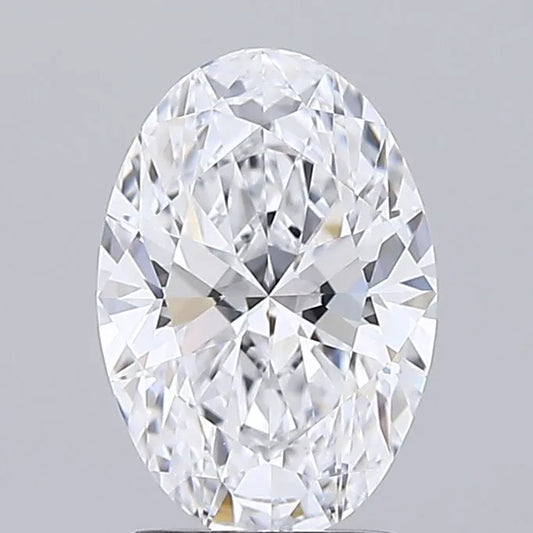 1.84ct Oval Lab Grown Diamond (Colour D, Clarity IF, Cut EX, IGI Certified)