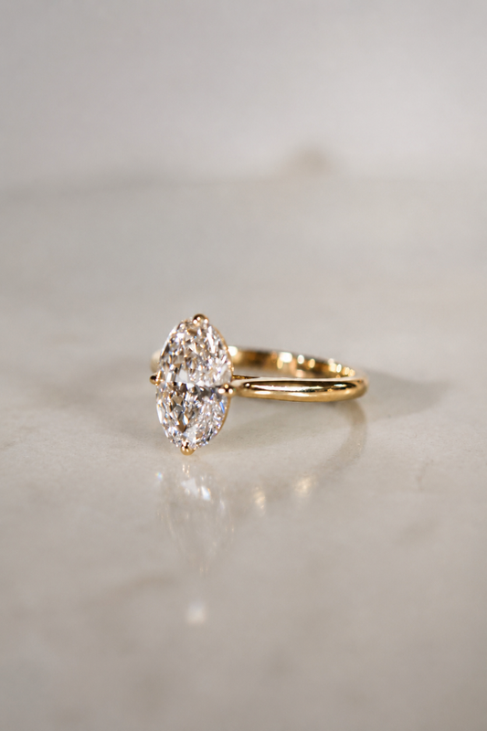 Stella - 2ct Elongated Oval Ring