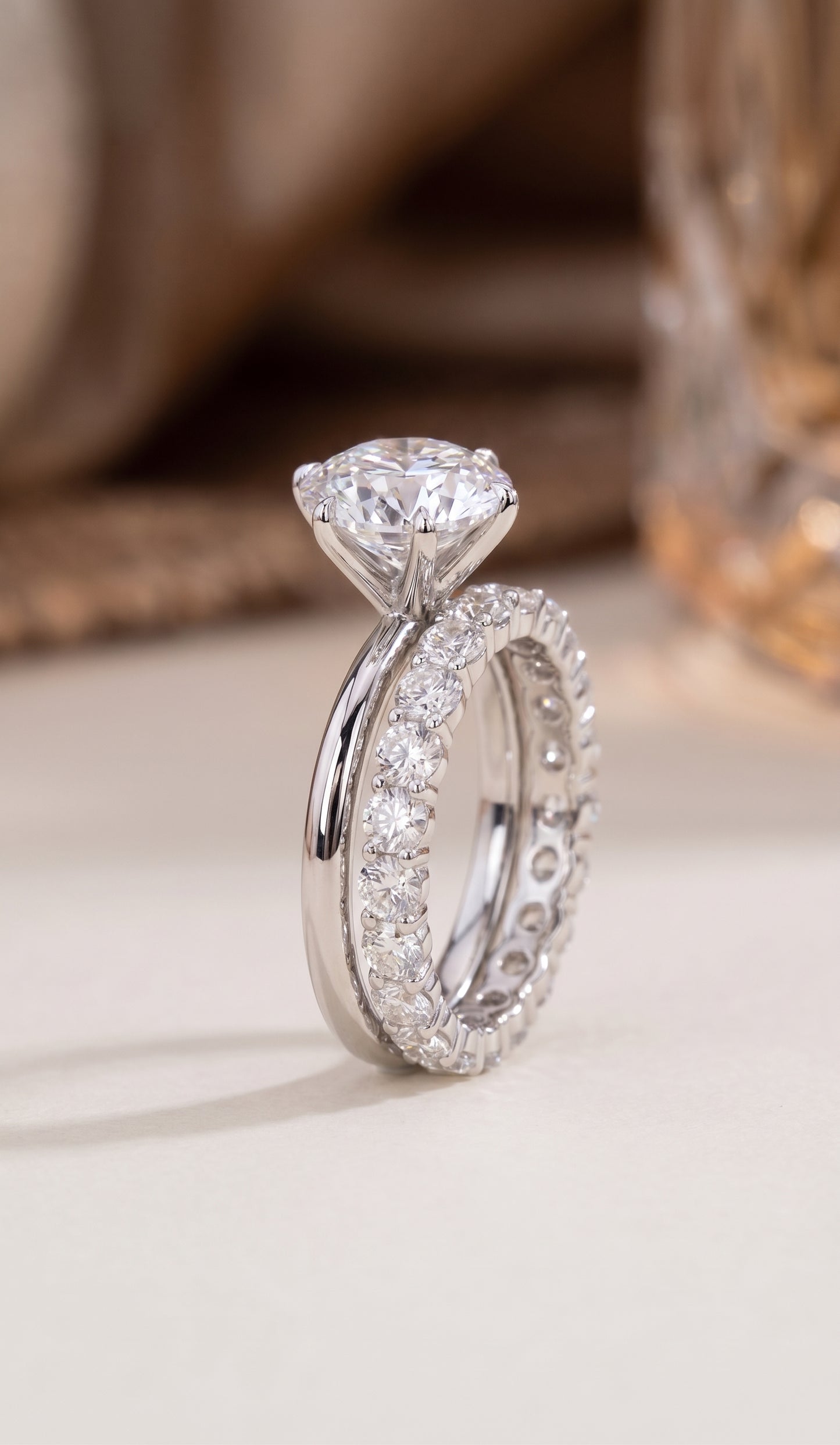 Emma - 3ct Round Brilliant Lab-Grown Diamond Solitaire Ring in 18kt Gold