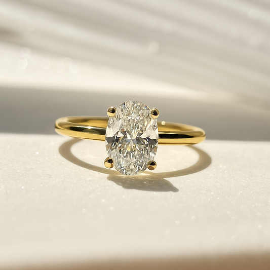 2ct Oval Diamond Solitaire Ring