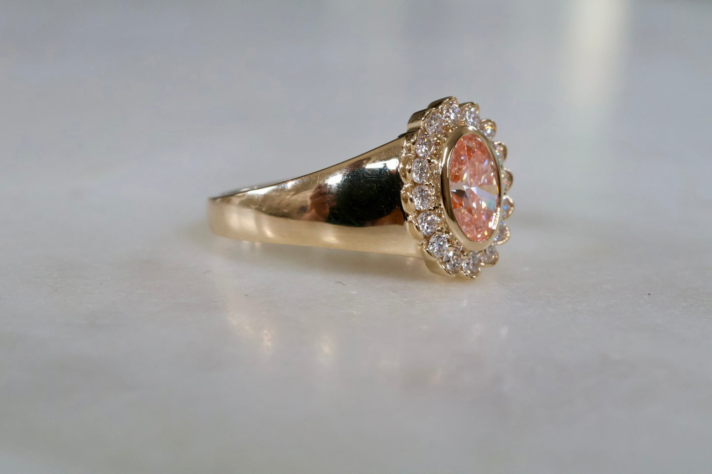 Keepsake Signet Ring - Pink Diamond