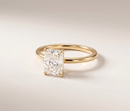 Charlie | 2ct Radiant Cut Diamond Solitaire Ring