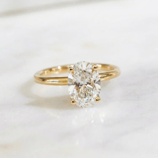 Opportunity Buy - 2ct Oval Solitaire 18ct Yellow Gold
