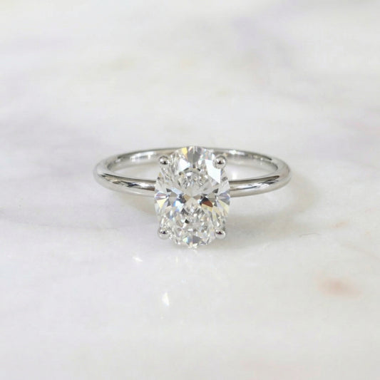 Opportunity Buy - 2ct Oval Solitaire 18ct White Gold