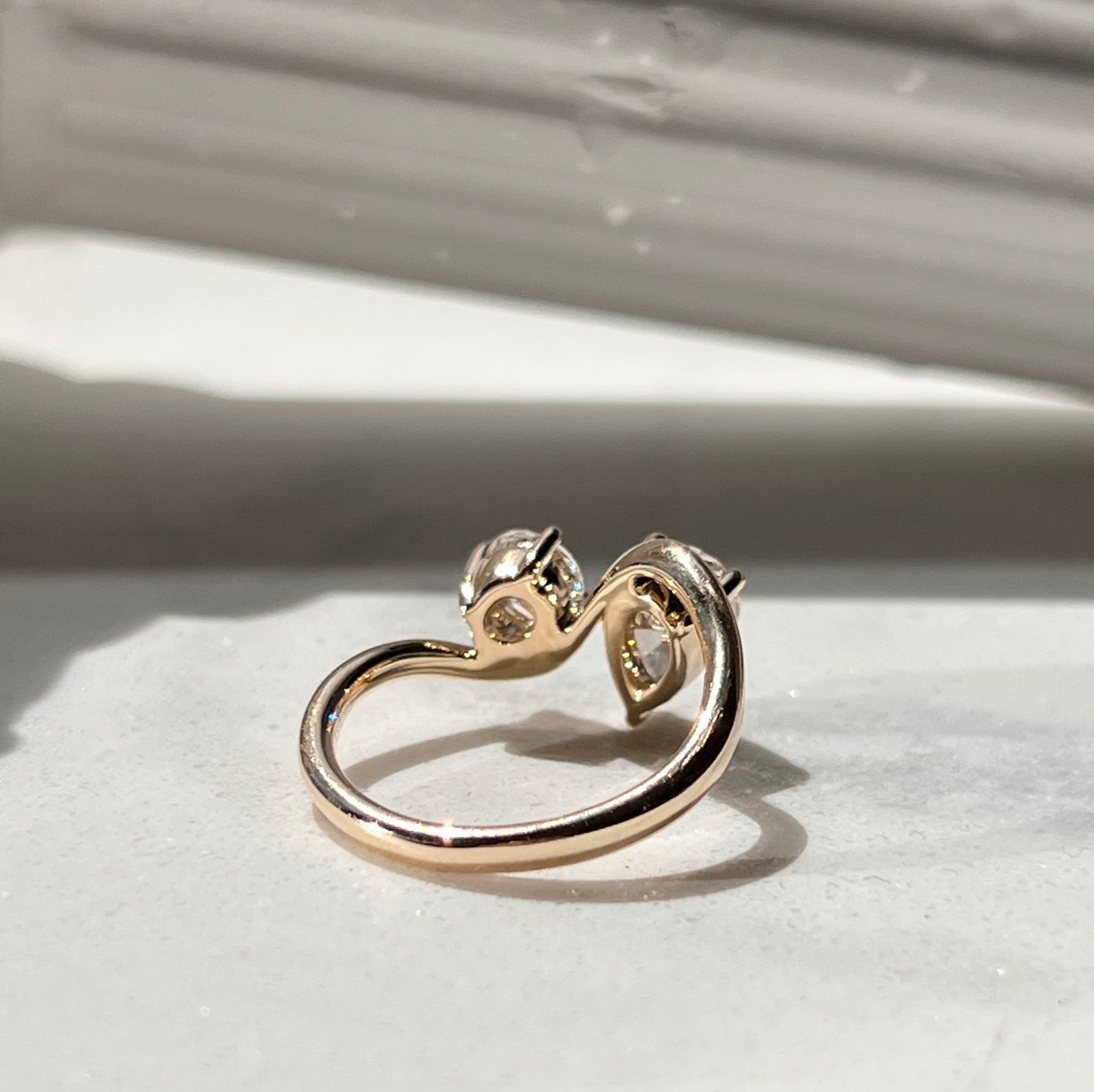 1.50ct Diamond Toi et Moi Yellow Gold Ring