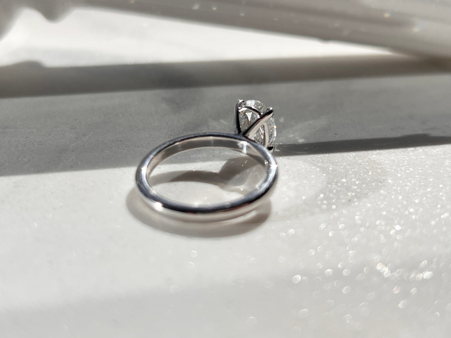 2ct Oval Diamond Solitaire Ring