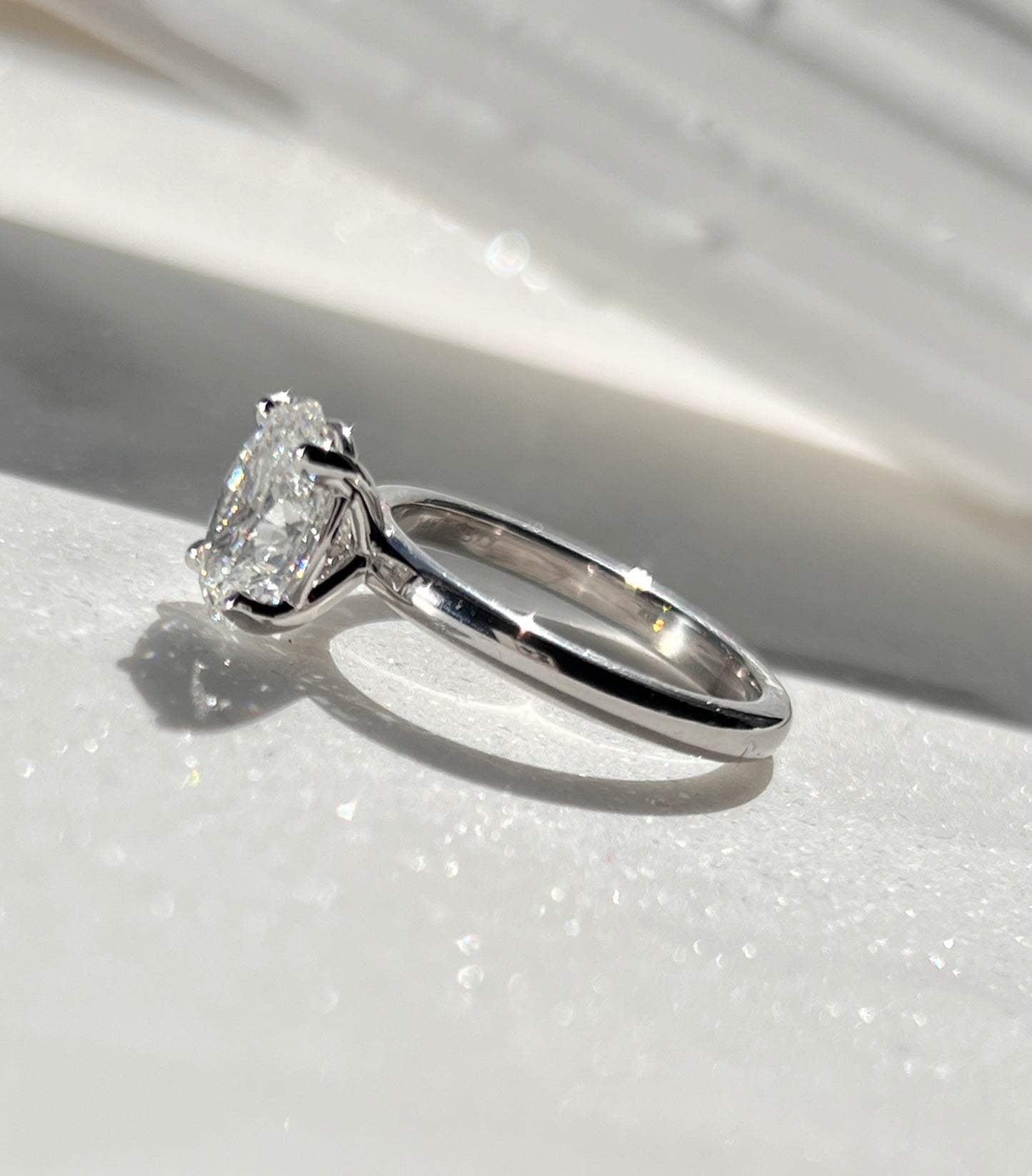 2ct Oval Diamond Solitaire Ring