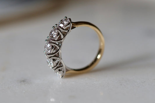 2.25ct Diamond U-Prong Eternity Ring