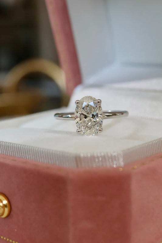 Opportunity Buy - 2ct Oval Solitaire 18ct White Gold
