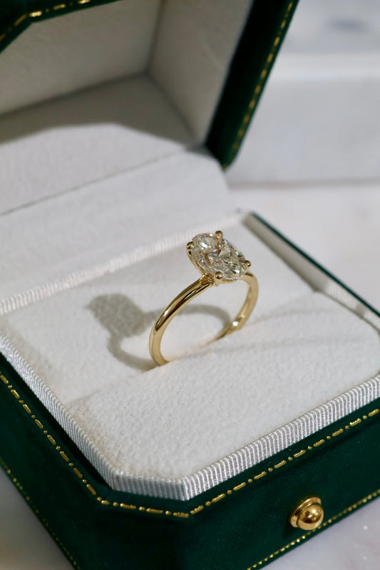 Opportunity Buy - 2ct Oval Solitaire 18ct Yellow Gold