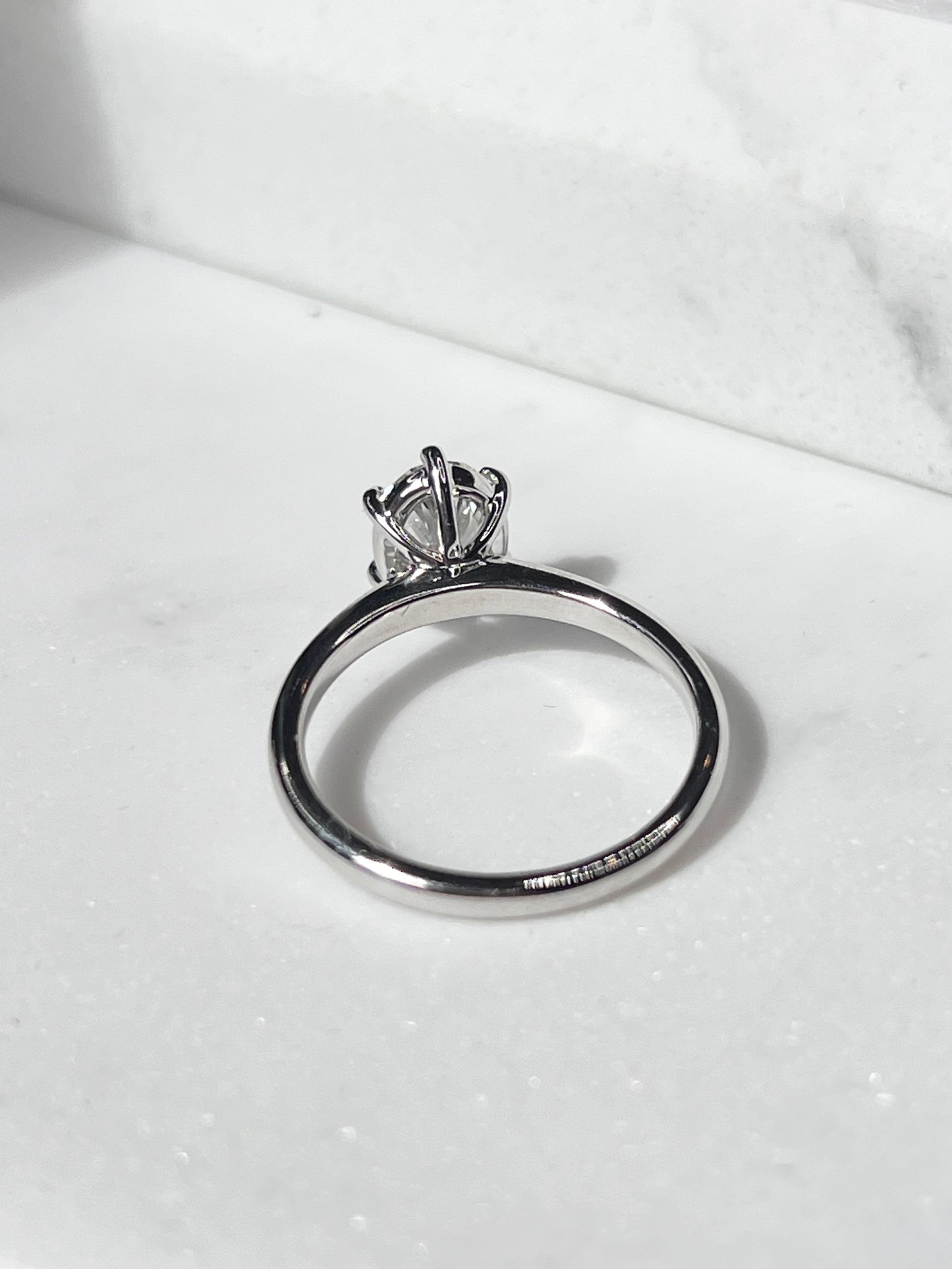 1.31ct Oval Certified Diamond Solitaire White Gold Ring
