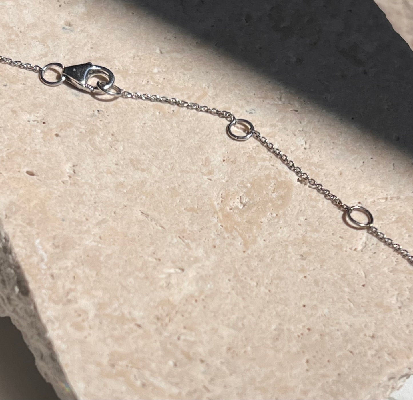 1ct Round Diamond Necklace 14KT White Gold
