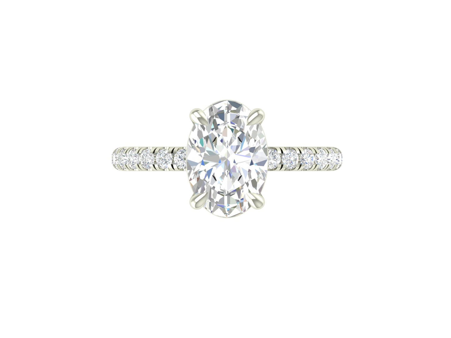 3ct Oval Diamond Solitaire
