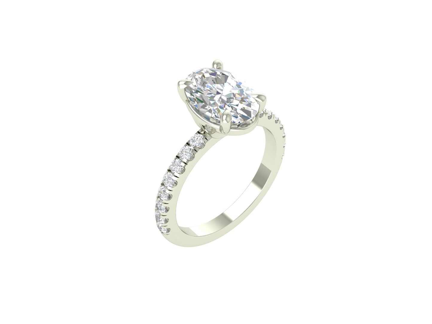 3ct Oval Diamond Solitaire