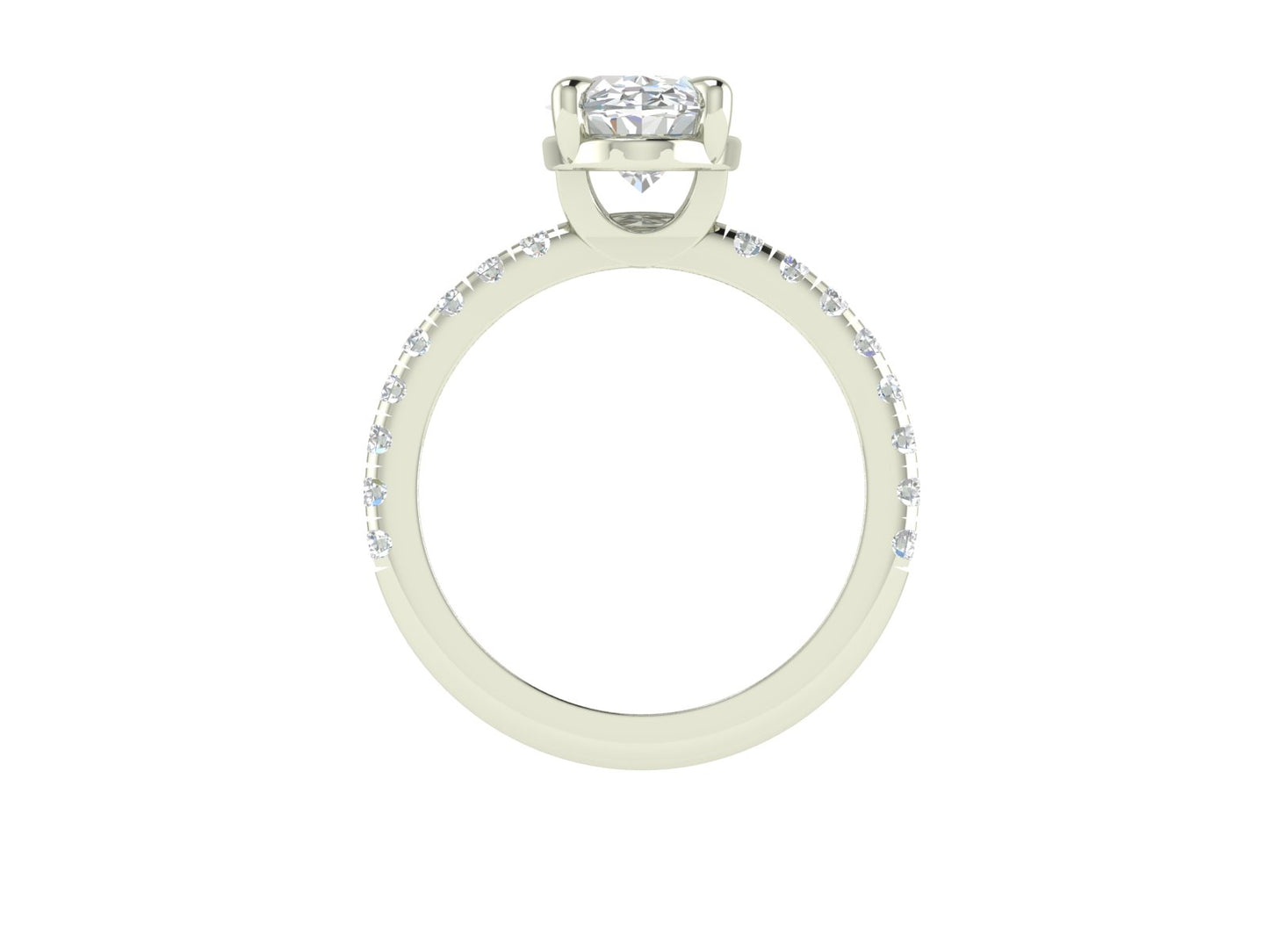 3ct Oval Diamond Solitaire