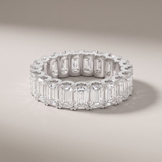 Emerald Cut Diamond Eternity Band