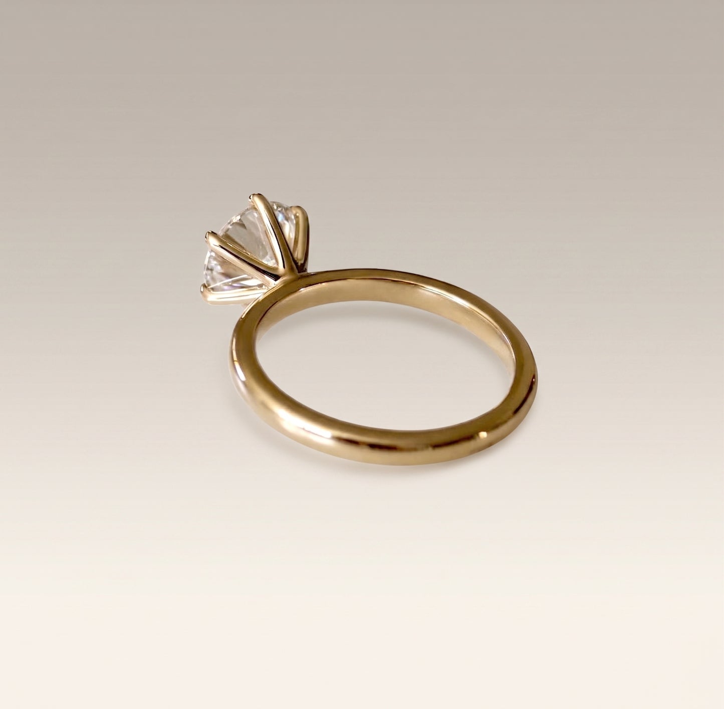Emma | 3ct Round Brilliant Cut Diamond Solitaire Ring