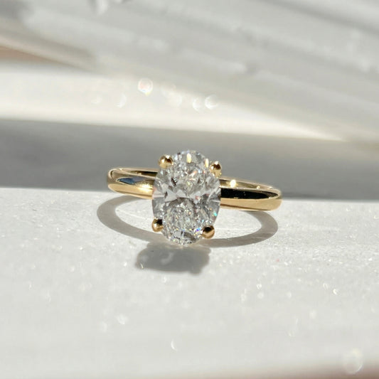 Lola - 2ct Oval Diamond Solitaire Ring