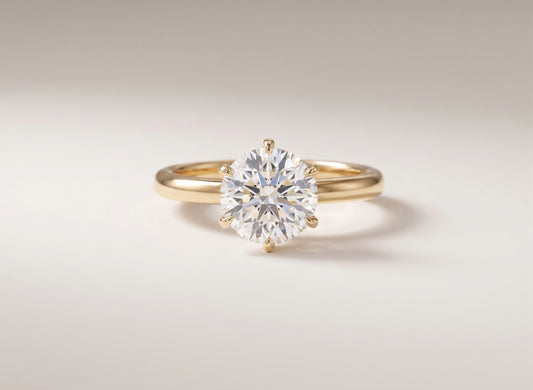 Emma | 2ct Round Brilliant Cut Diamond Solitaire Ring