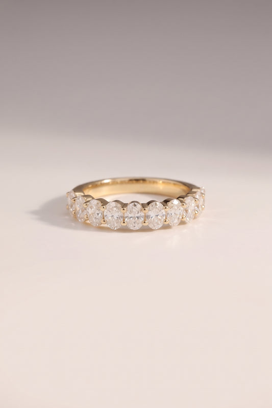 Tresor | 1.6ct Diamond Oval Half Eternity Band