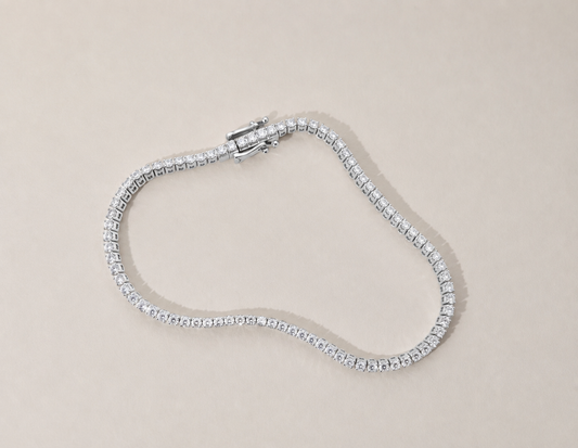 Lab-Grown Diamond Tennis Bracelet Sterling Silver