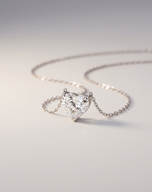 Khloe | 2ct Diamond Heart Necklace