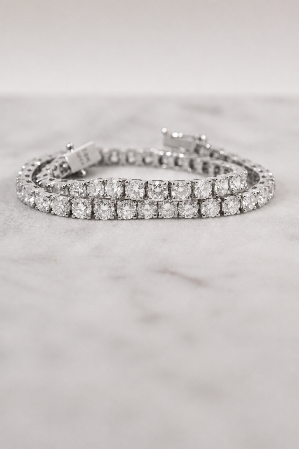 Lab-Grown Diamond Tennis Bracelet Sterling Silver
