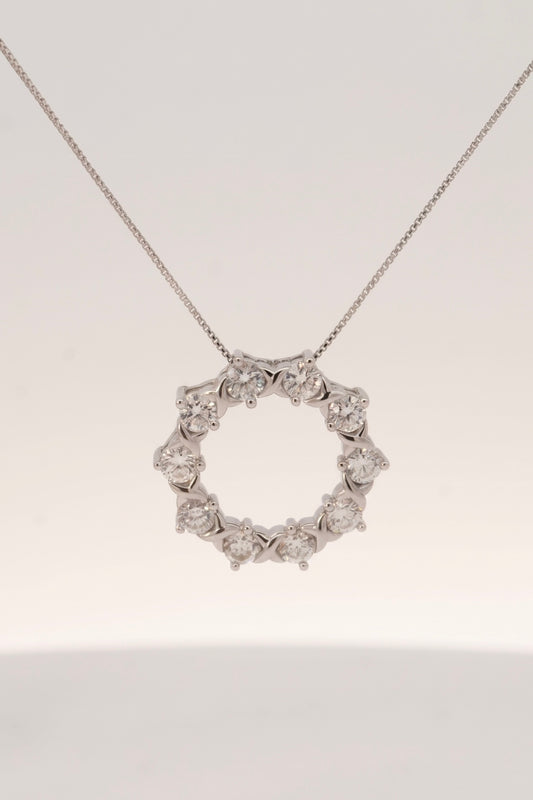 Tiffany | 1.00ct Lab-Grown Diamond Circle Necklace