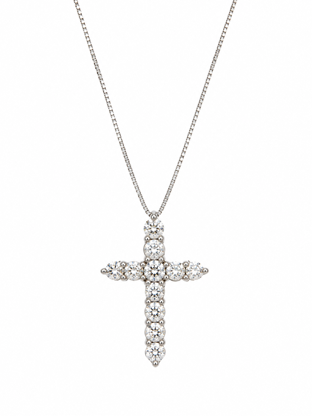 Alana | 1.00ct Lab-Grown Diamond Cross Necklace