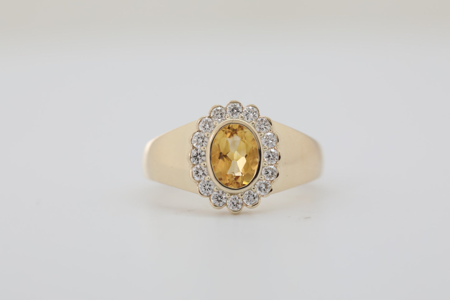 Keepsake Signet Ring - Natural Citrine