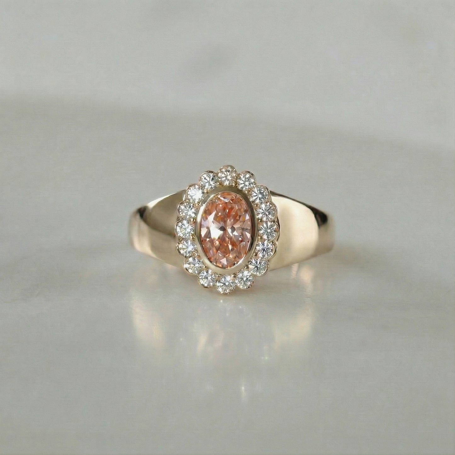 Keepsake Signet Ring - Pink Diamond