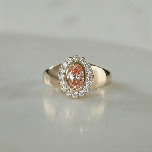 Keepsake Signet Ring - Pink Diamond