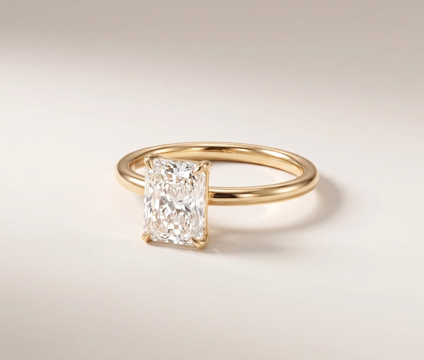 Charlie - 2ct Radiant Cut Diamond Solitaire Ring
