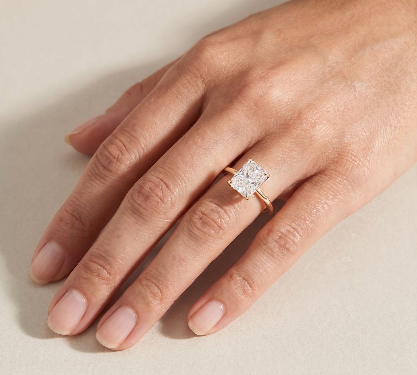 Charlie - 2ct Radiant Cut Diamond Solitaire Ring
