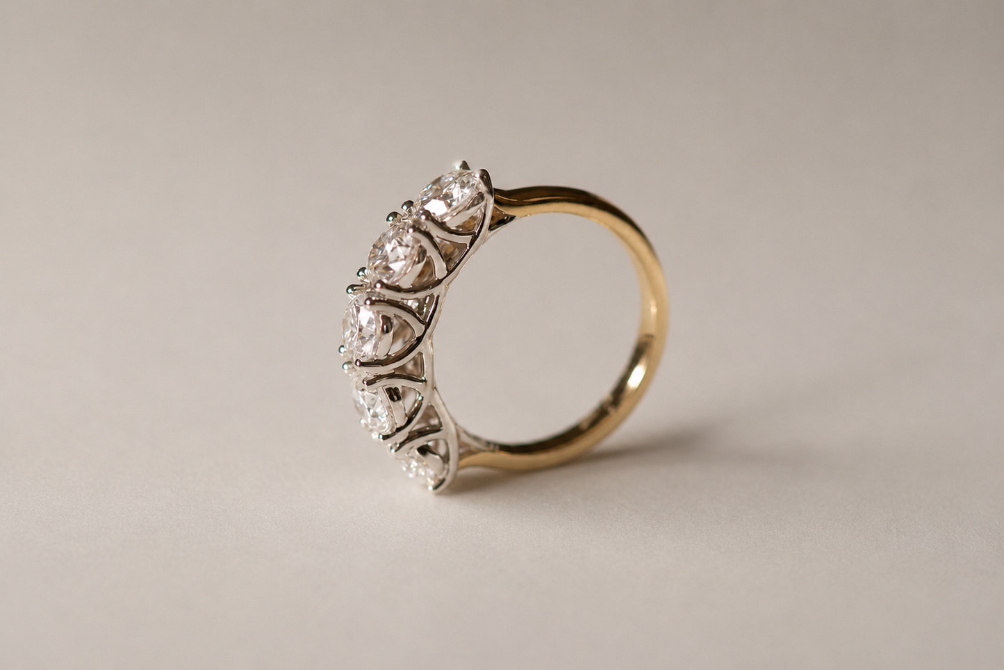 2ct Diamond U-Prong Eternity Ring