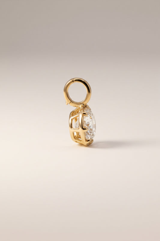 Estee | Oval Multi Claw East West Diamond Pendant Enhancer