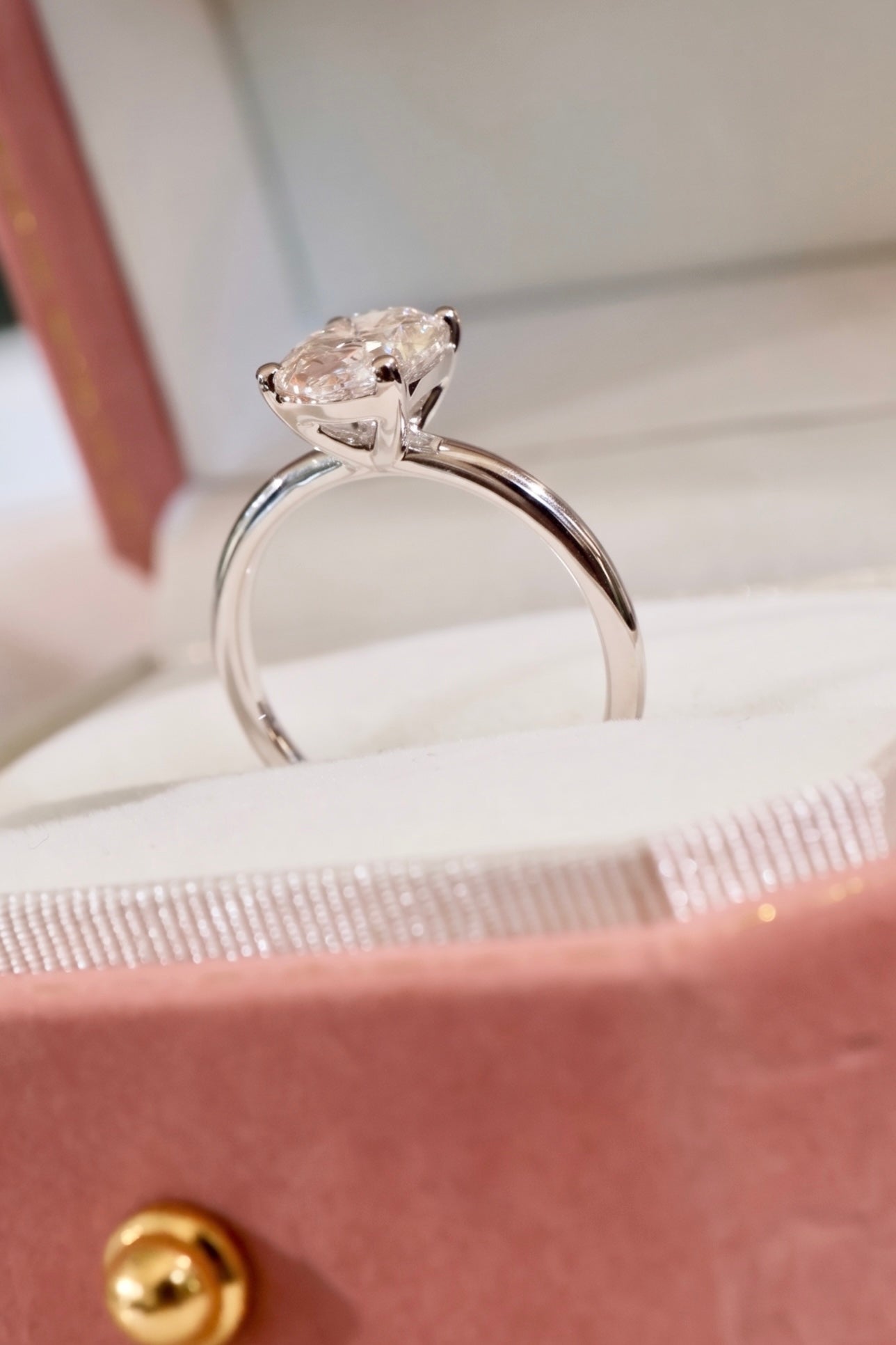 Lola – 2ct Lab Grown Oval Diamond Solitaire Ring