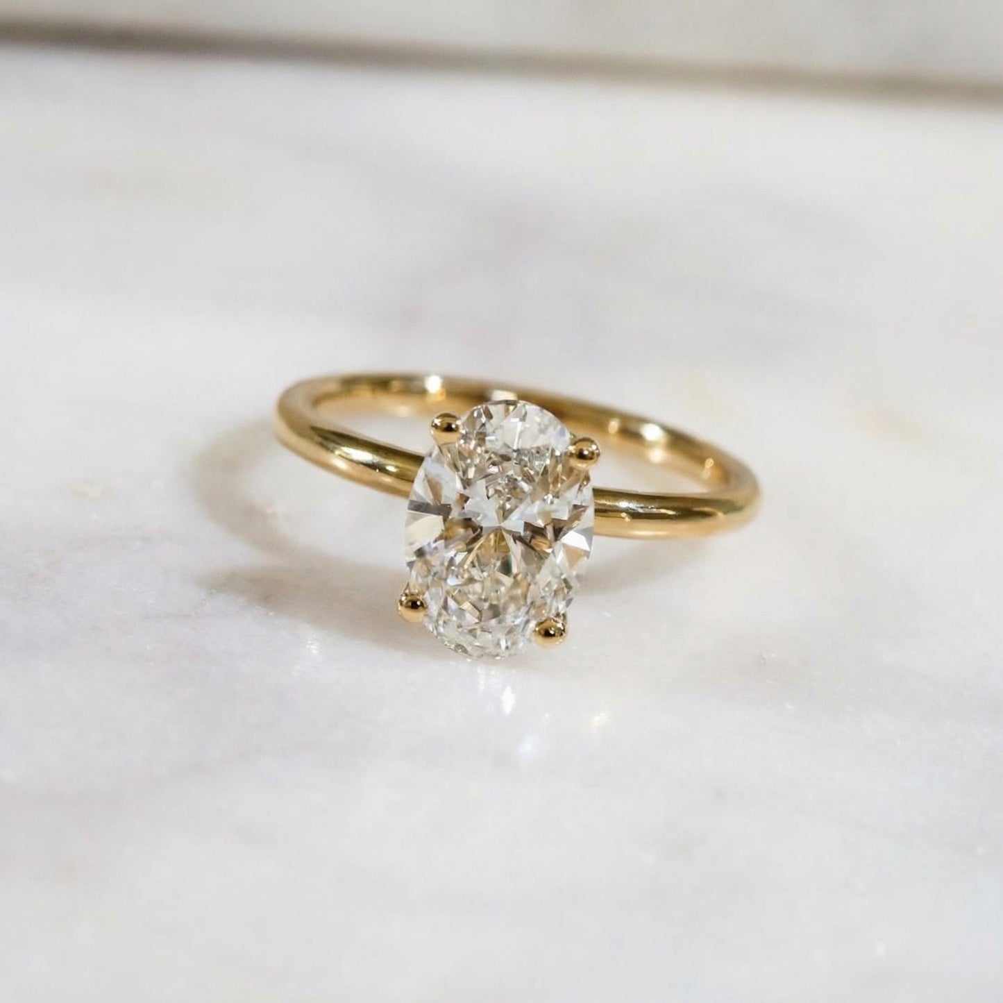 Opportunity Buy - 2ct Oval Solitaire 18ct Yellow Gold