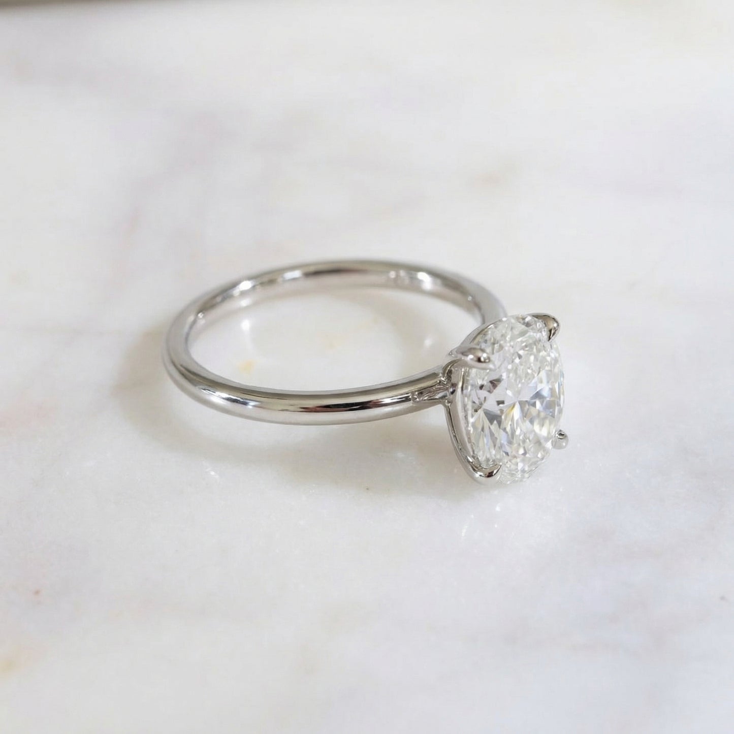 Opportunity Buy - 2ct Oval Solitaire 18ct White Gold