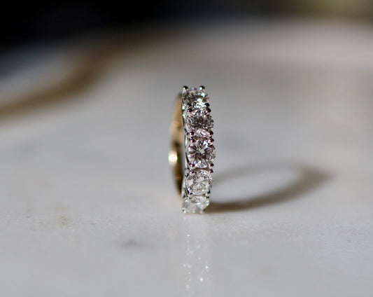 2.25ct Diamond U-Prong Eternity Ring