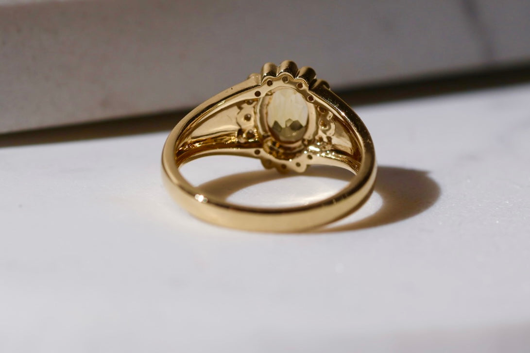Keepsake Signet Ring - Natural Citrine