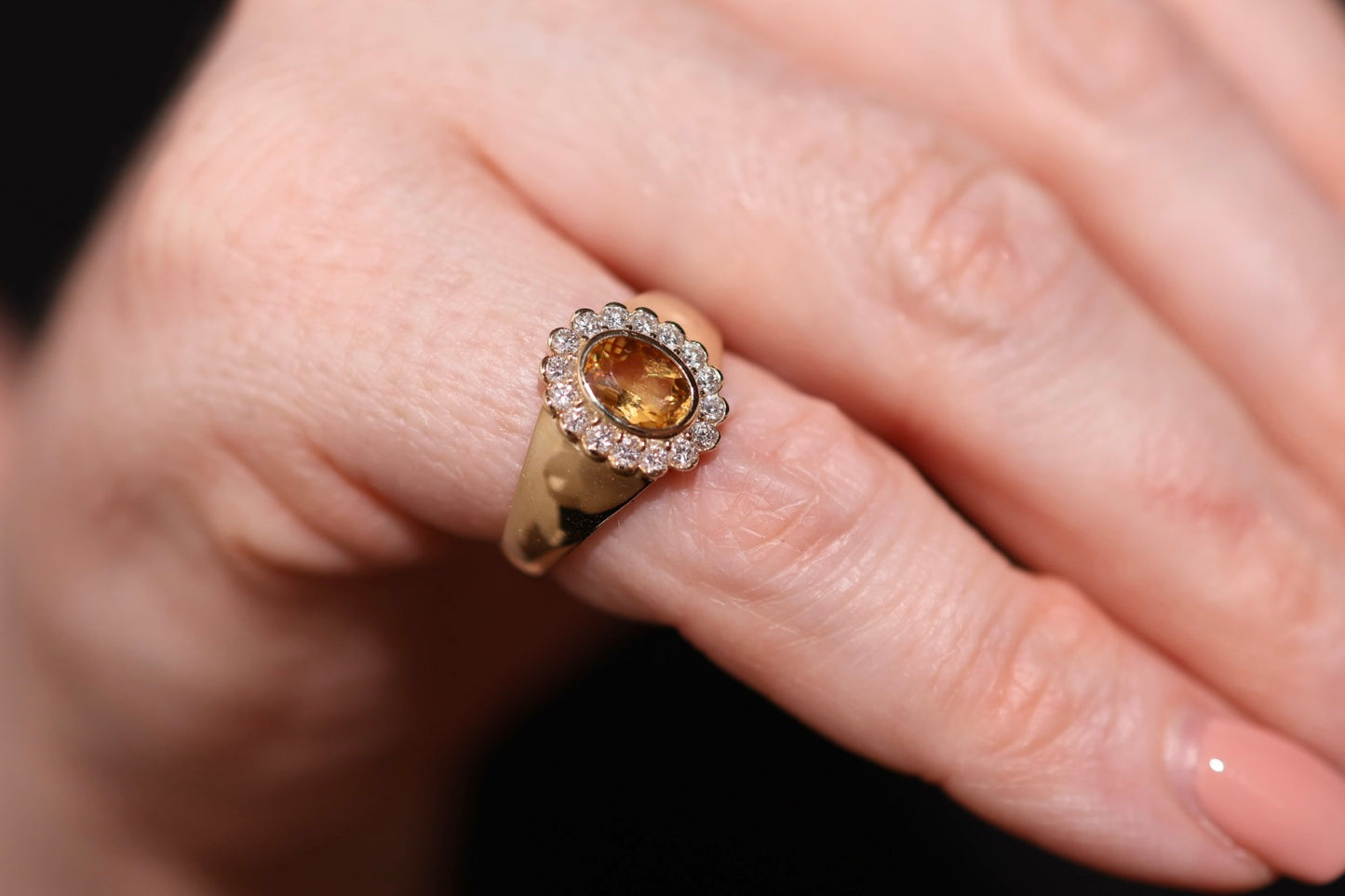 Keepsake Signet Ring - Natural Citrine