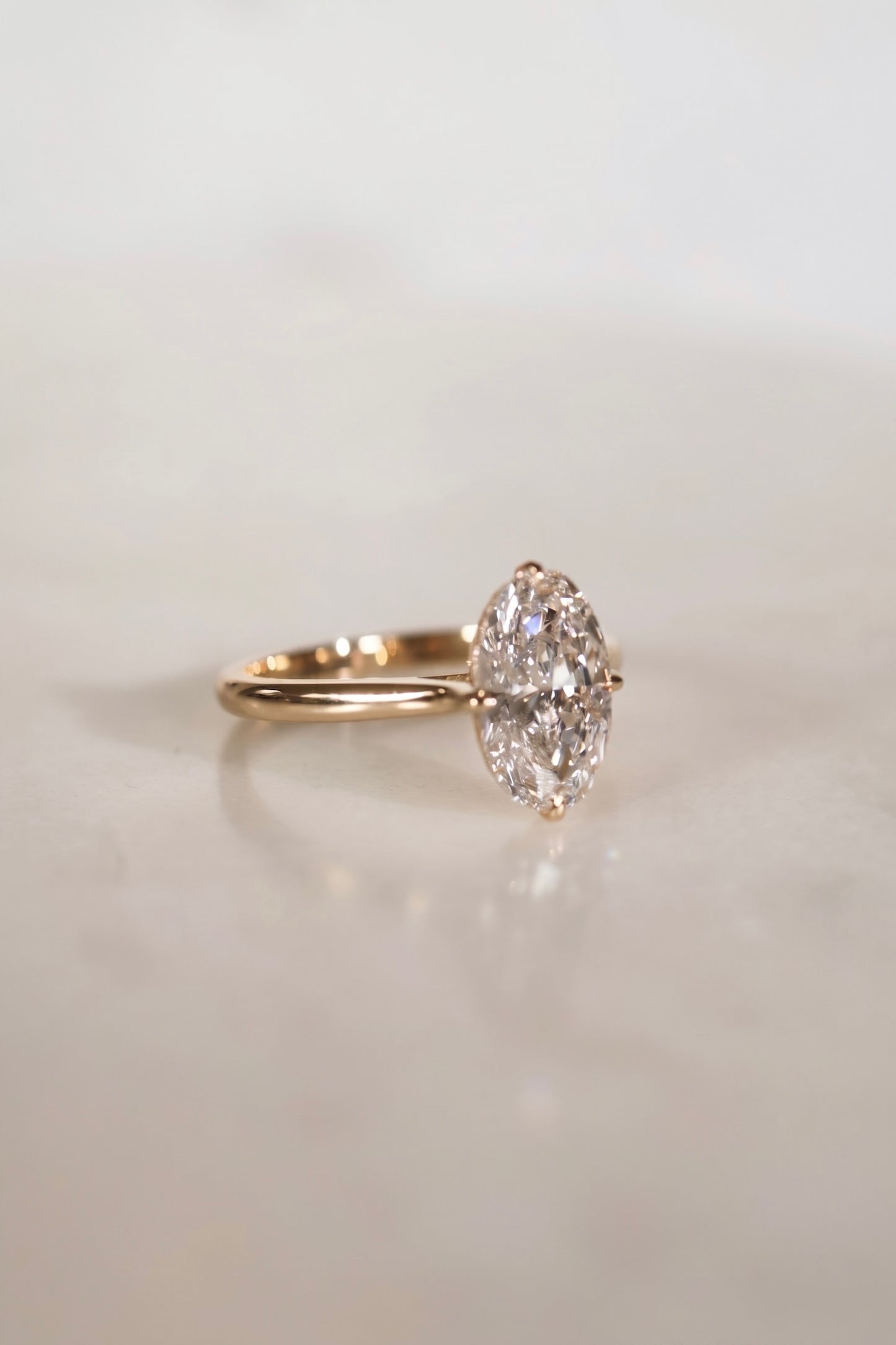 Stella | 2ct Elongated Oval Ring