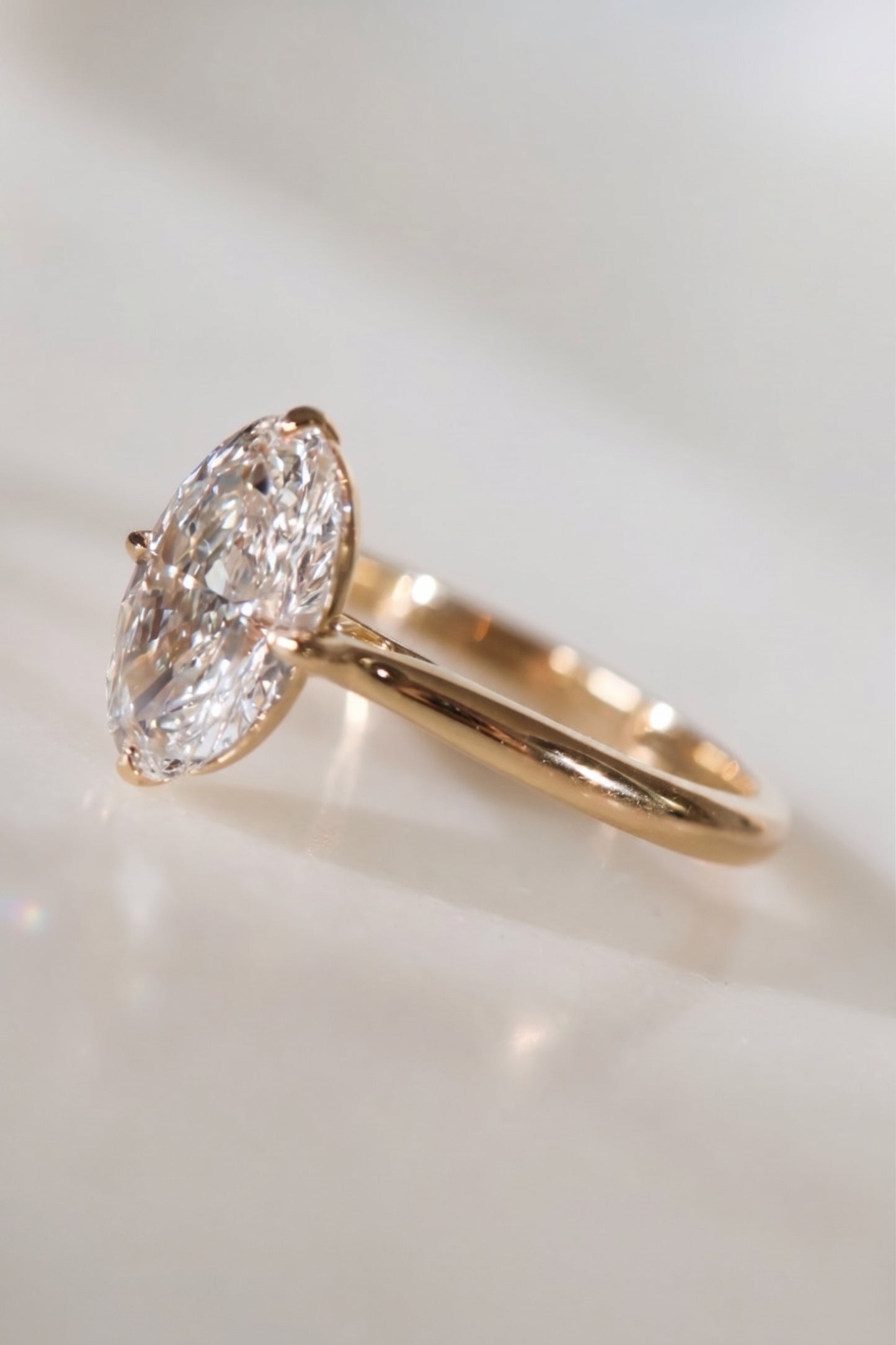 Stella | 2ct Elongated Oval Ring