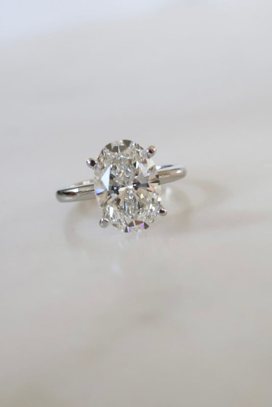 Opportunity Buy - 3ct Oval Solitaire 18ct White Gold