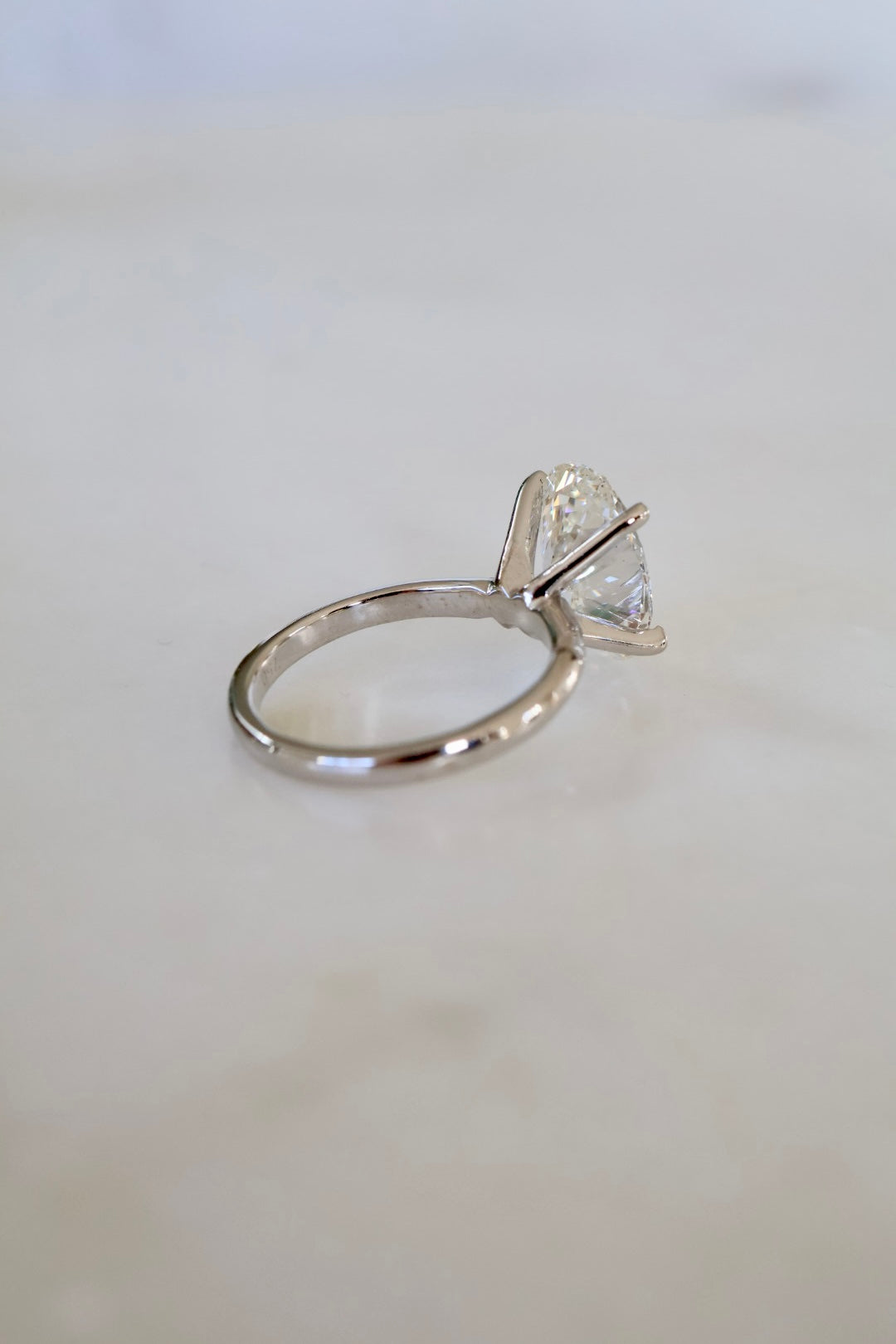 Opportunity Buy - 3ct Oval Solitaire 18ct White Gold