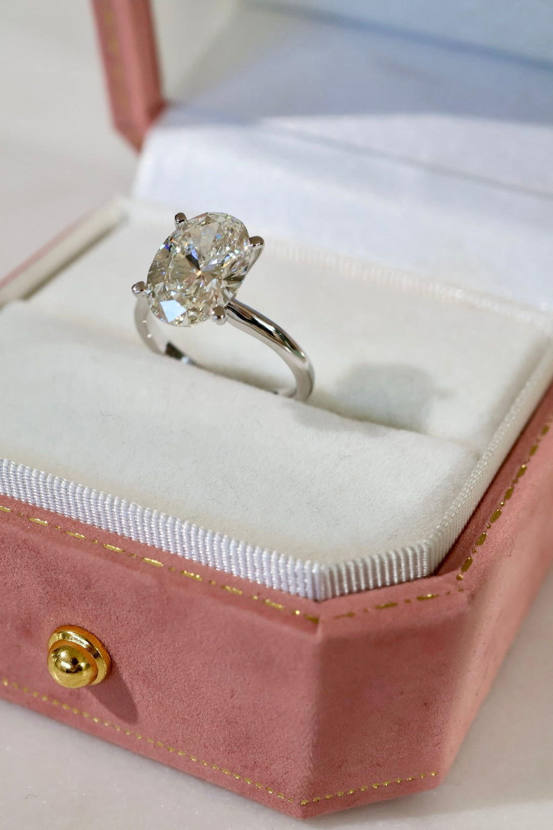 Opportunity Buy - 3ct Oval Solitaire 18ct White Gold