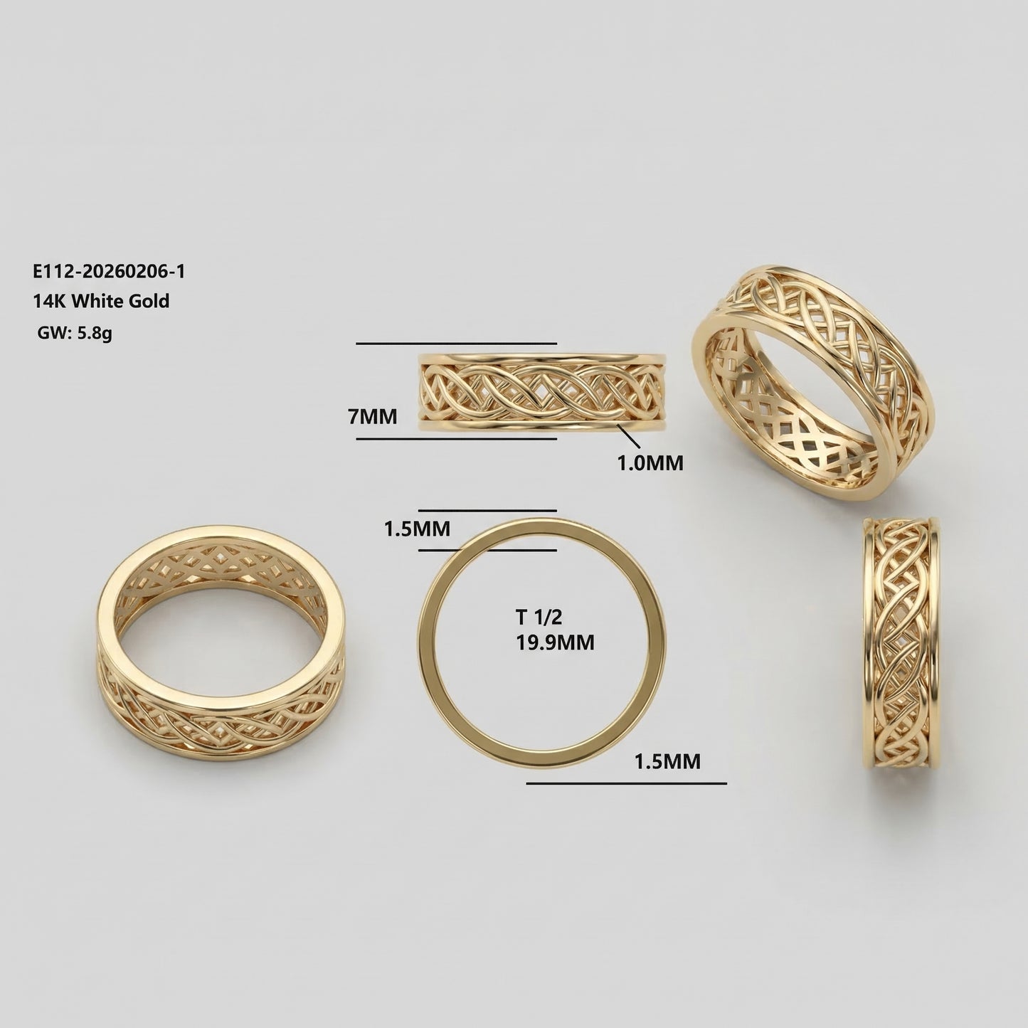 Sue and John Wedding Bands | Final 2 of 2 Payments |