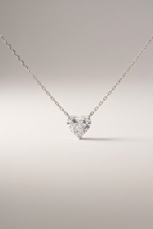 Khloe | 2ct Diamond Heart Necklace