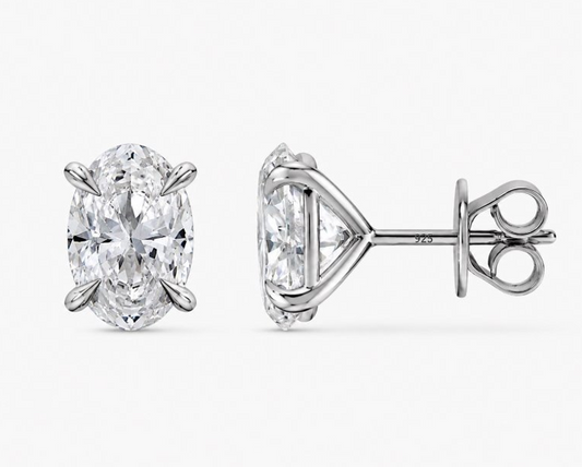 Classic Carats | 6ct Martini Oval Diamond Studs